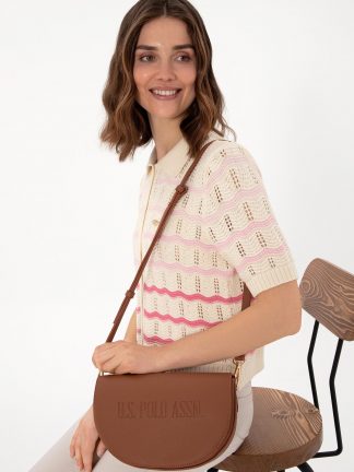 کیف زنانه قهوه ای یو اس پولو