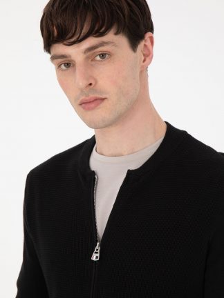 ژاکت مردانه مشکی یو اس پولو