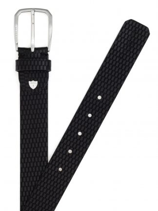 کمربند مردانه مشکی یو اس پولو