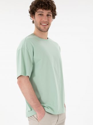 تی شرت مردانه آبی فیروزه ای یو اس پولو