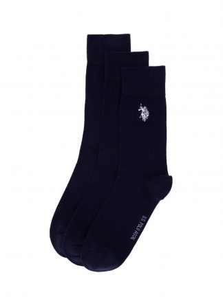 جوراب مردانه سرمه ای یو اس پولو