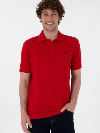 پولوشرت مردانه قرمز یو اس پولو