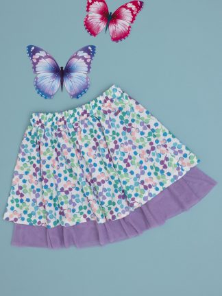 دامن دخترانه سفید یو اس پولو