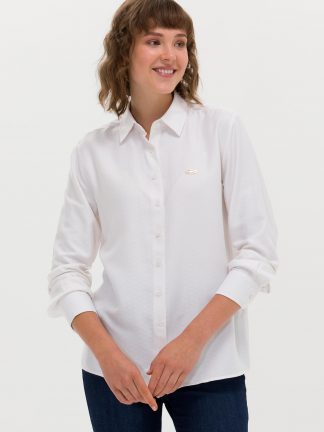 شومیز زنانه سفید یو اس پولو