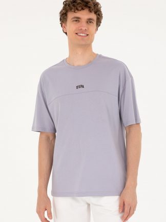 تی شرت مردانه خاکستری روشن یو اس پولو