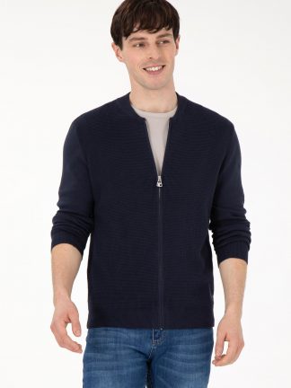 ژاکت مردانه سرمه ای یو اس پولو