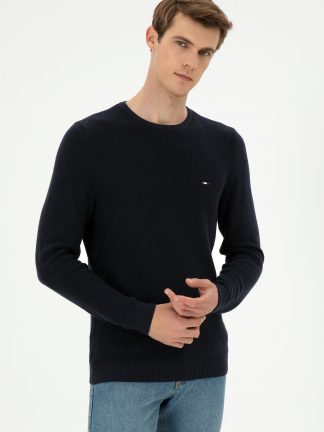 پلیور مردانه سرمه ای یو اس پولو