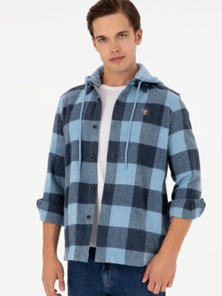 پیراهن مردانه آبی تیره یو اس پولو