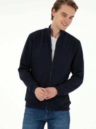 ژاکت مردانه سرمه ای یو اس پولو