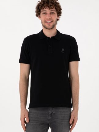 پولوشرت مردانه مشکی یو اس پولو