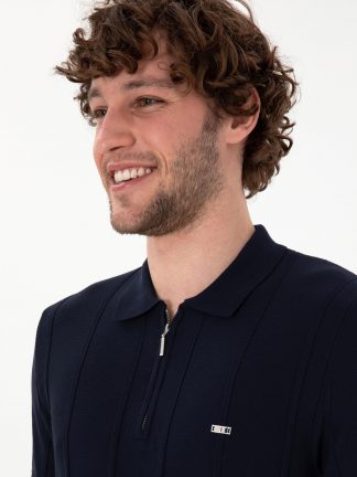 پلیور مردانه سرمه ای یو اس پولو