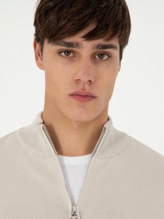 ژاکت مردانه طوسی یو اس پولو