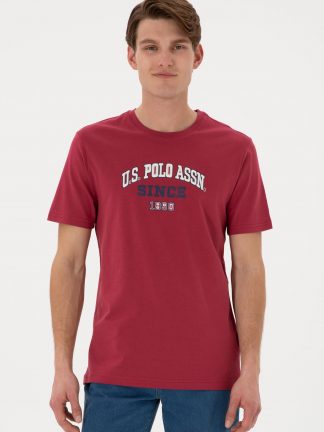 تی شرت مردانه آلبالویی یو اس پولو