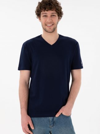 تی شرت مردانه سرمه ای یو اس پولو