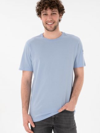 تی شرت مردانه آبی روشن یو اس پولو