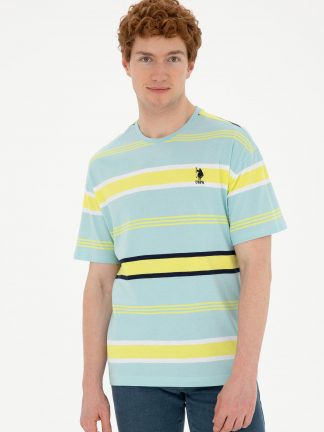 تی شرت مردانه نعنایی یو اس پولو