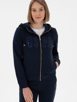 هودی زنانه سرمه ای یو اس پولو