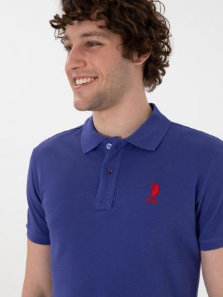 پولوشرت مردانه آبی یو اس پولو