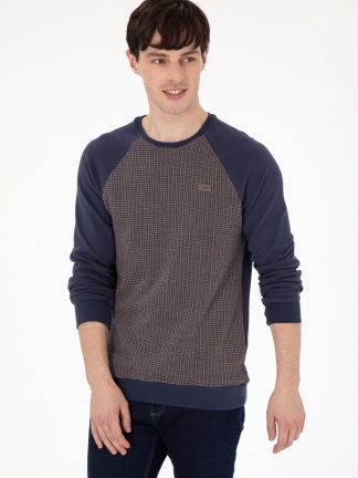 سویشرت مردانه نیلی یو اس پولو