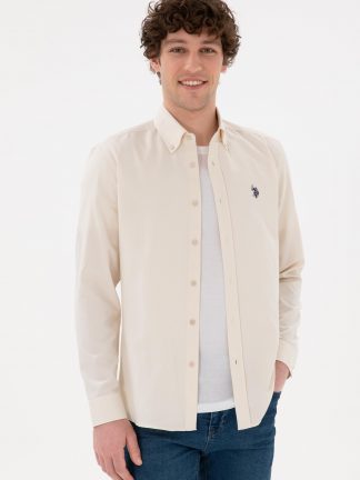 پیراهن مردانه طوسی یو اس پولو