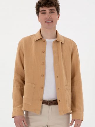 پیراهن مردانه شتری یو اس پولو