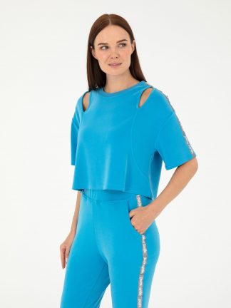 سویشرت زنانه آبی پیرکاردین