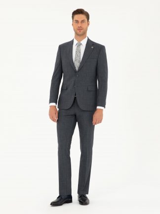 کت و شلوار مردانه سرمه ای پیرکاردین