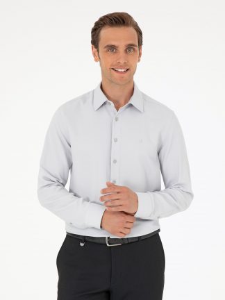 پیراهن مردانه خاکستری پیرکاردین