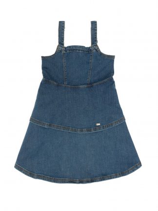 پیراهن دخترانه آبی تیره یو اس پولو