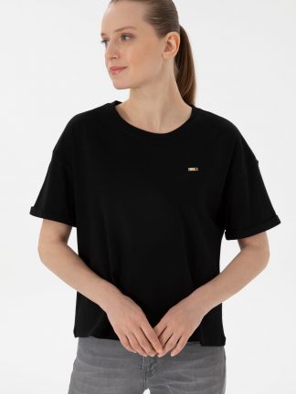 تیشرت زنانه مشکی یو اس پولو