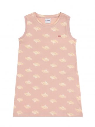 پیراهن دخترانه صورتی پودری یو اس پولو