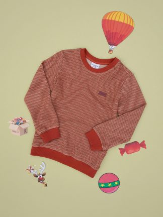 سویشرت پسرانه آجری یو اس پولو