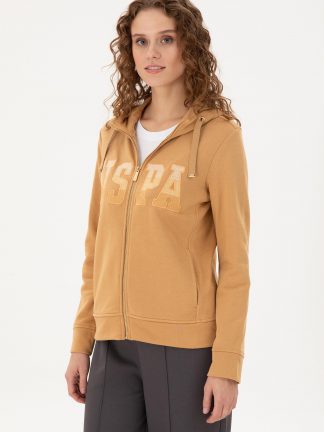 هودی زنانه شتری یو اس پولو