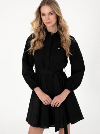 پیراهن و لباس مجلسی زنانه مشکی یو اس پولو