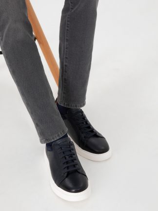 کفش روزمره مردانه سرمه ای پیرکاردین