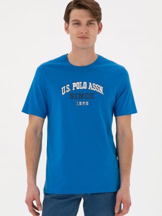 تی شرت مردانه آبی کوبالت یو اس پولو