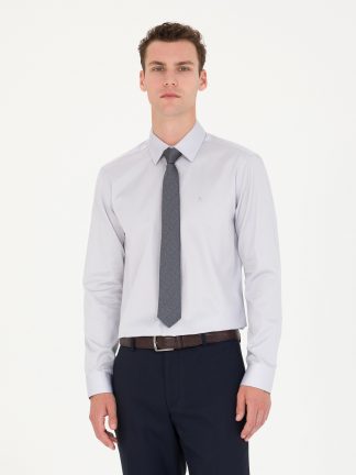 پیراهن رسمی مردانه خاکستری پیرکاردین