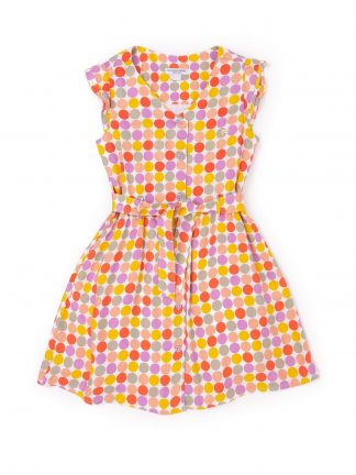 پیراهن دخترانه گل انار یو اس پولو