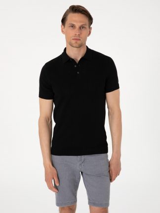 پولوشرت مردانه مشکی پیرکاردین