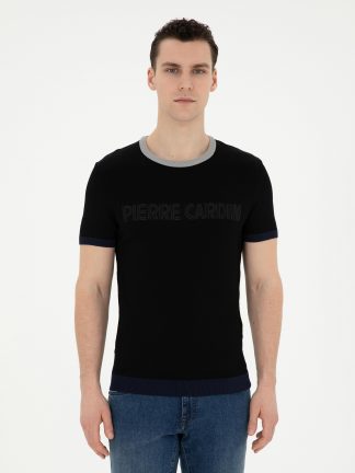 تی شرت مردانه مشکی پیرکاردین