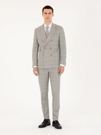 کت و شلوار مردانه خاکستری پیرکاردین