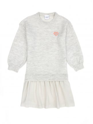 پیراهن دخترانه طوسی یو اس پولو