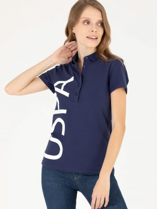 تیشرت زنانه سرمه ای یو اس پولو