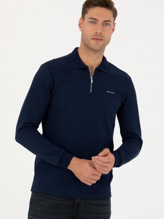 سویشرت مردانه سرمه ای پیرکاردین