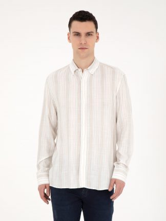 پیراهن مردانه سبز پیرکاردین