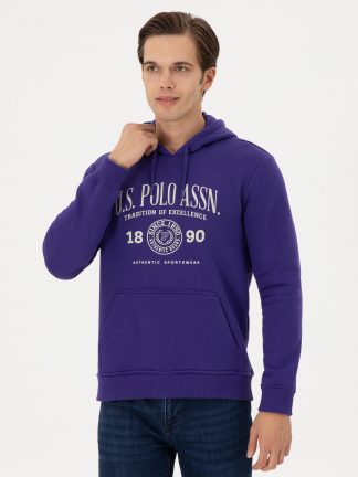 هودی مردانه ارغوانی یو اس پولو