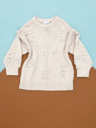 پلیور دخترانه کرم یو اس پولو