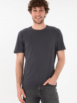 تی شرت مردانه خاکستری تیره یو اس پولو