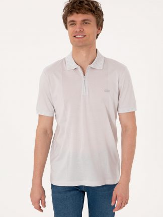 پولوشرت مردانه خاکستری روشن یو اس پولو