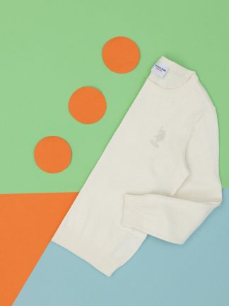 پلیور دخترانه کرم یو اس پولو